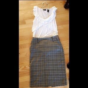 White large New York and company blouse